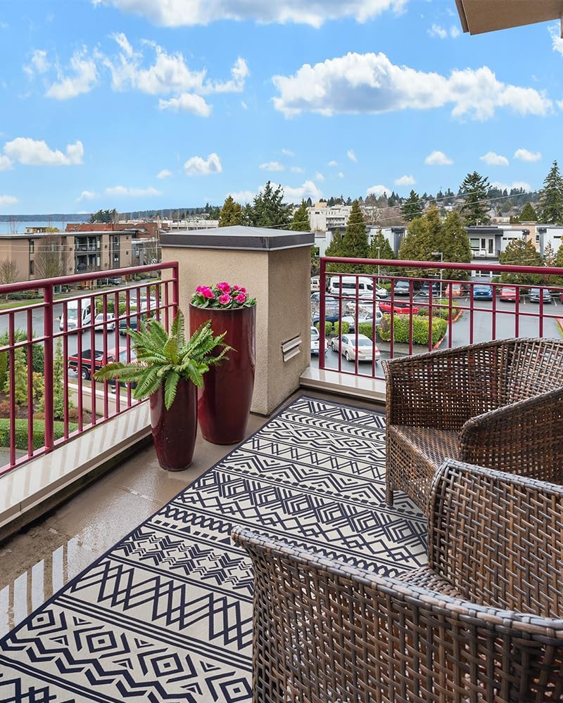 4x6 Boho Flatweave Outdoor Rug