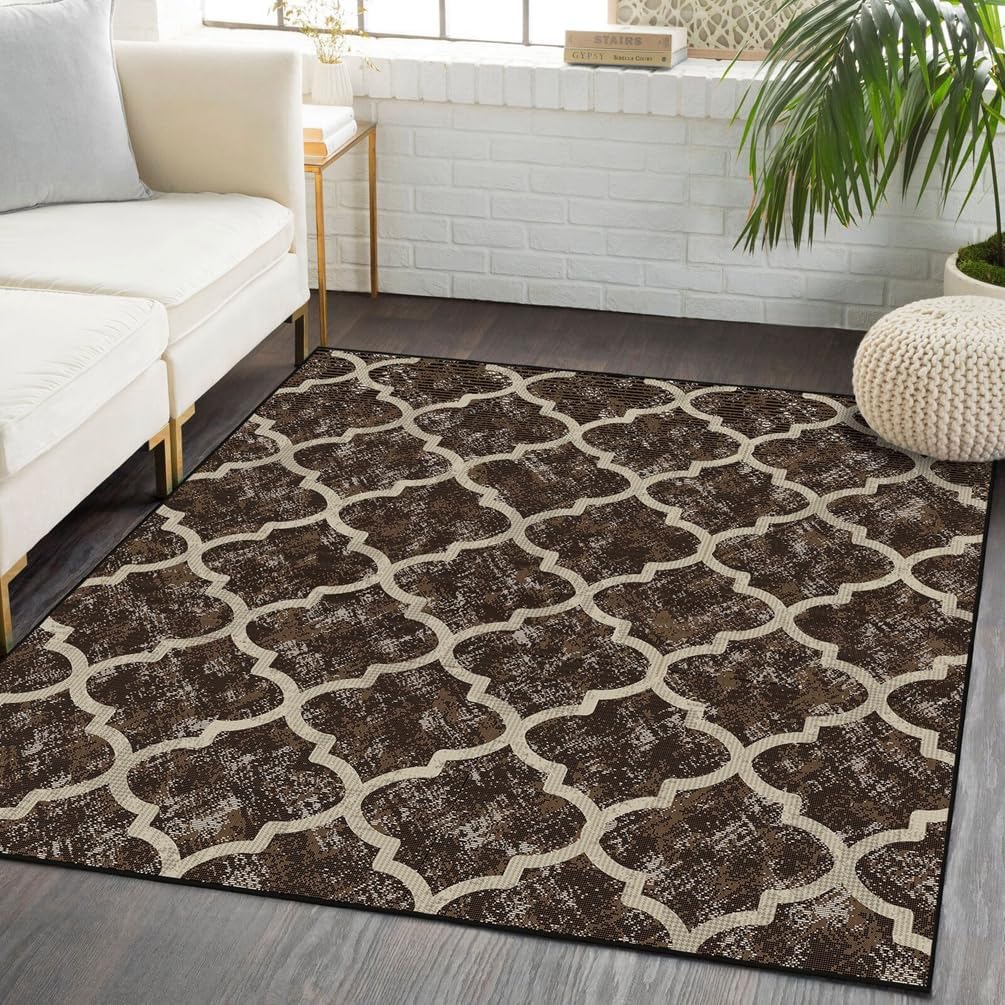 2'x3' Washable Moroccan Trellis Rug