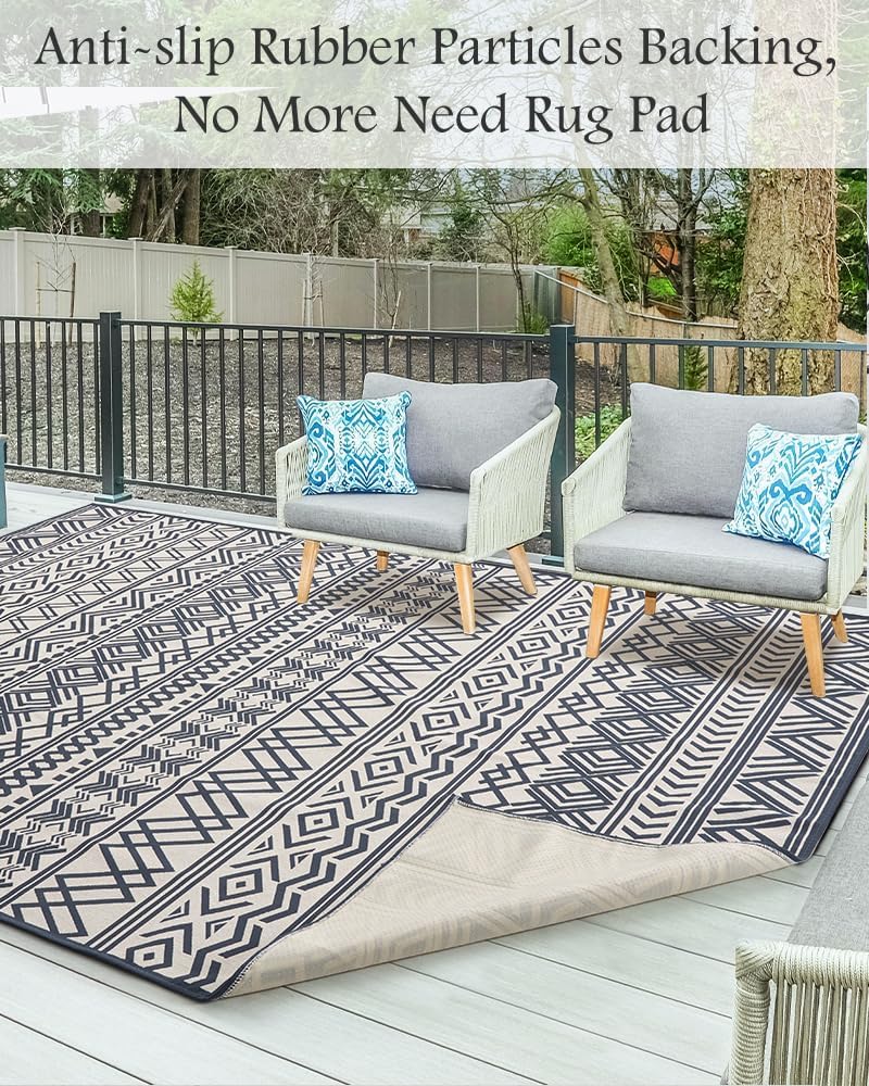 4x6 Boho Flatweave Outdoor Rug