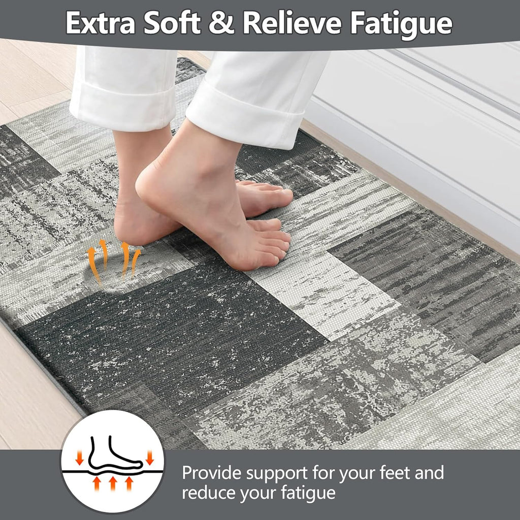 Anti Fatigue Kitchen Mat 24x59 Grey