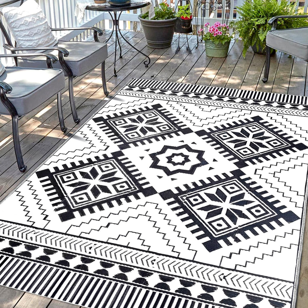 5x8 Boho Reversible Outdoor Rug