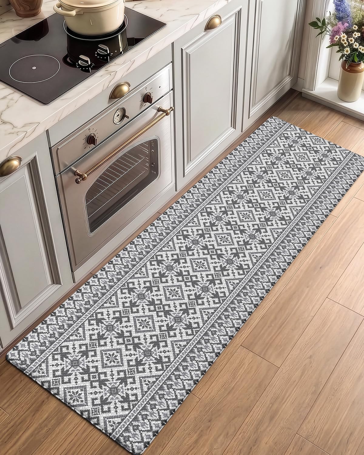 Anti Fatigue Kitchen Mat 24x59 Gray