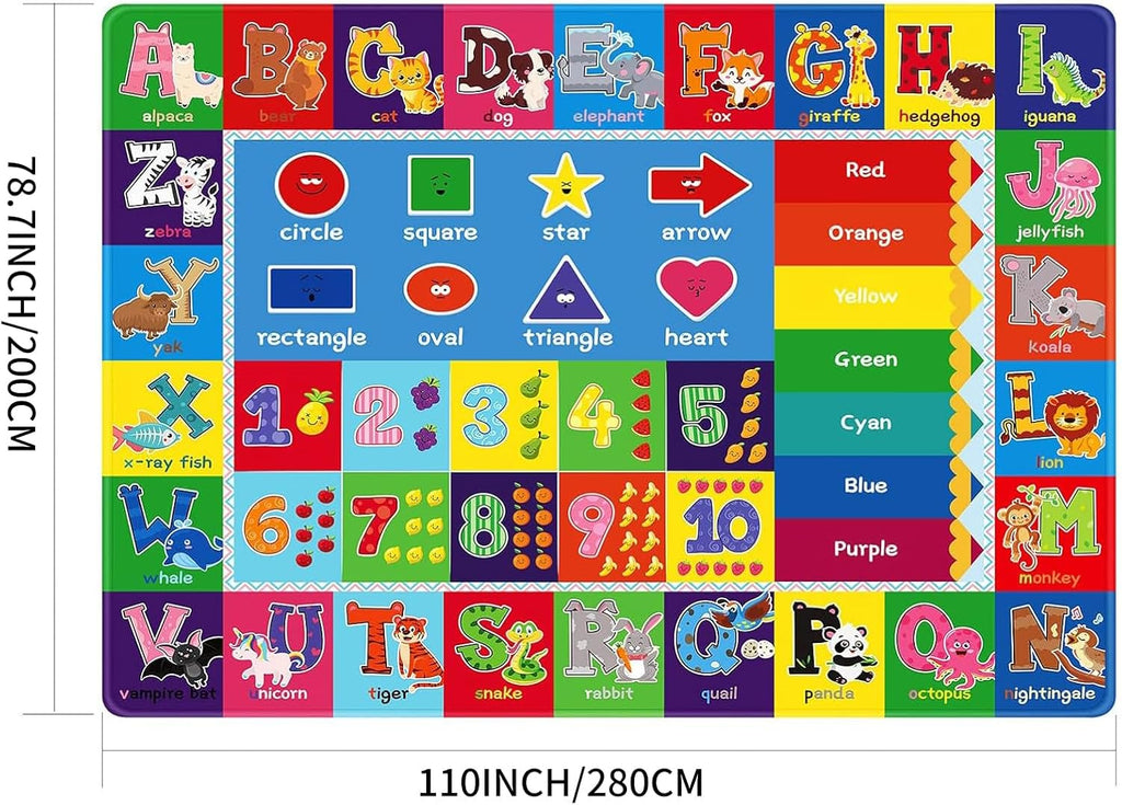 4x6 ABC Educational Kids Rug