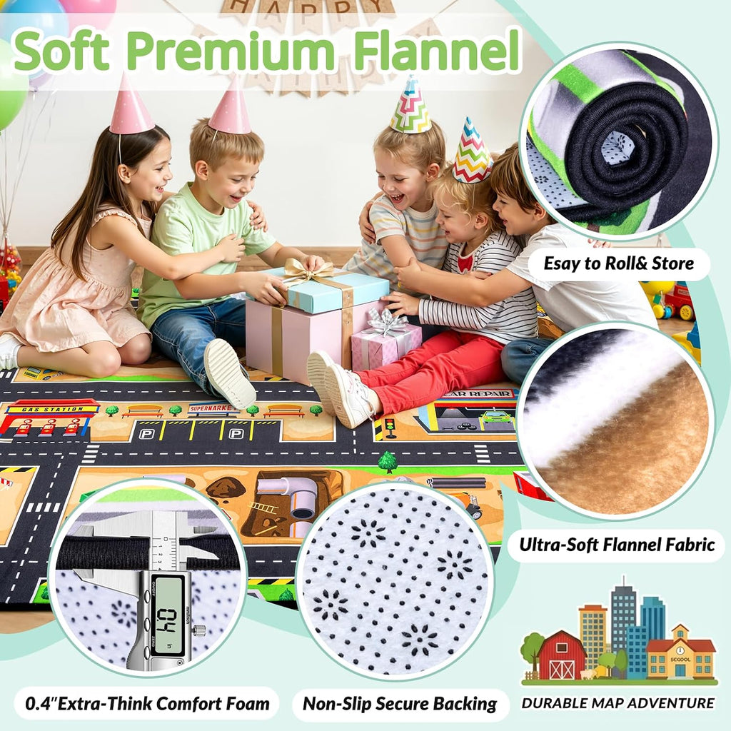 4x6 Construction Kids Play Rug