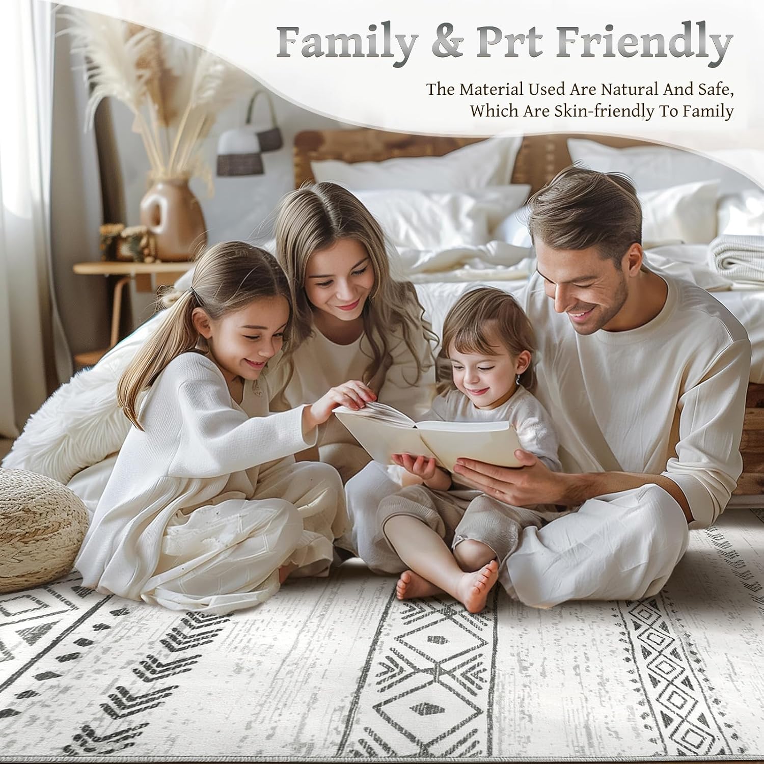 8x10 Gray Washable Moroccan Rug