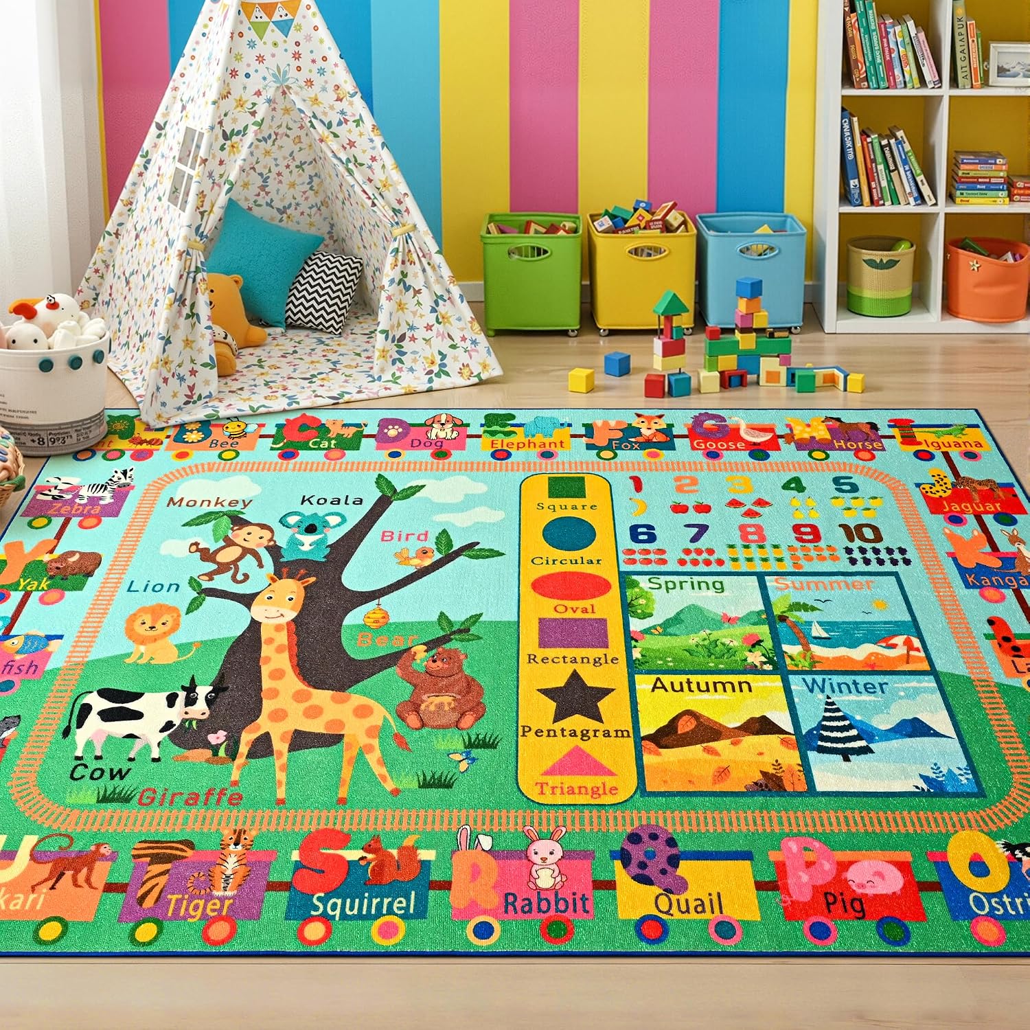 4x6 ABC Kids Play Rug