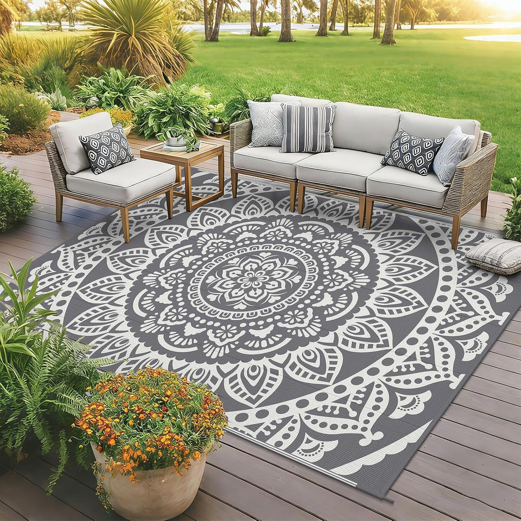 5'x8' Boho Outdoor Rug