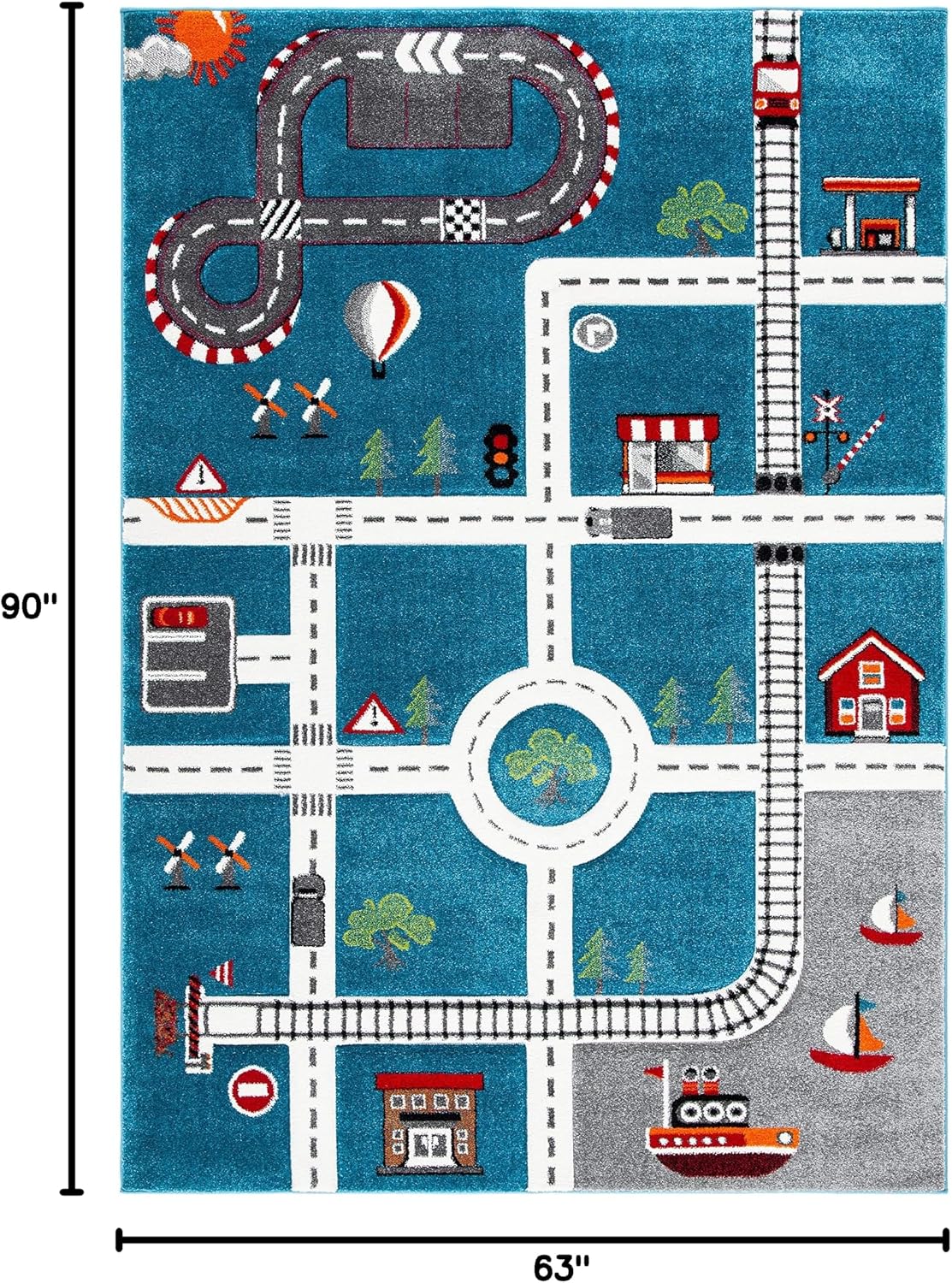5'3"x7'6" Kids Area Rug