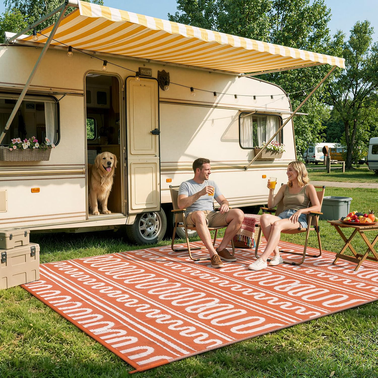 8x10 Boho Outdoor Rug