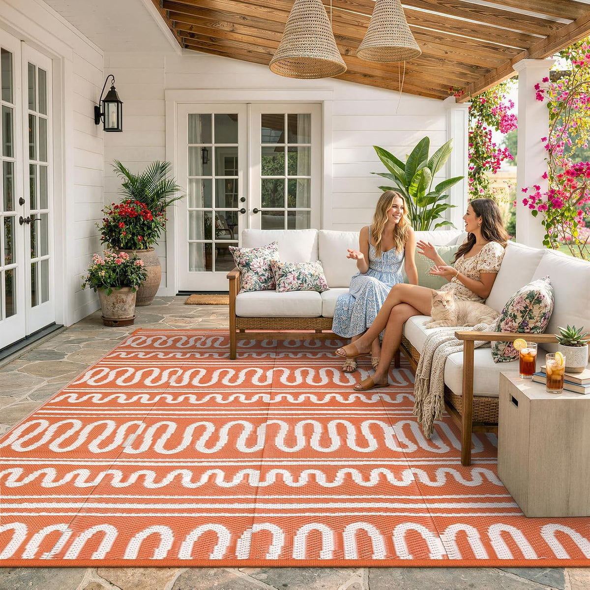 8x10 Boho Outdoor Rug