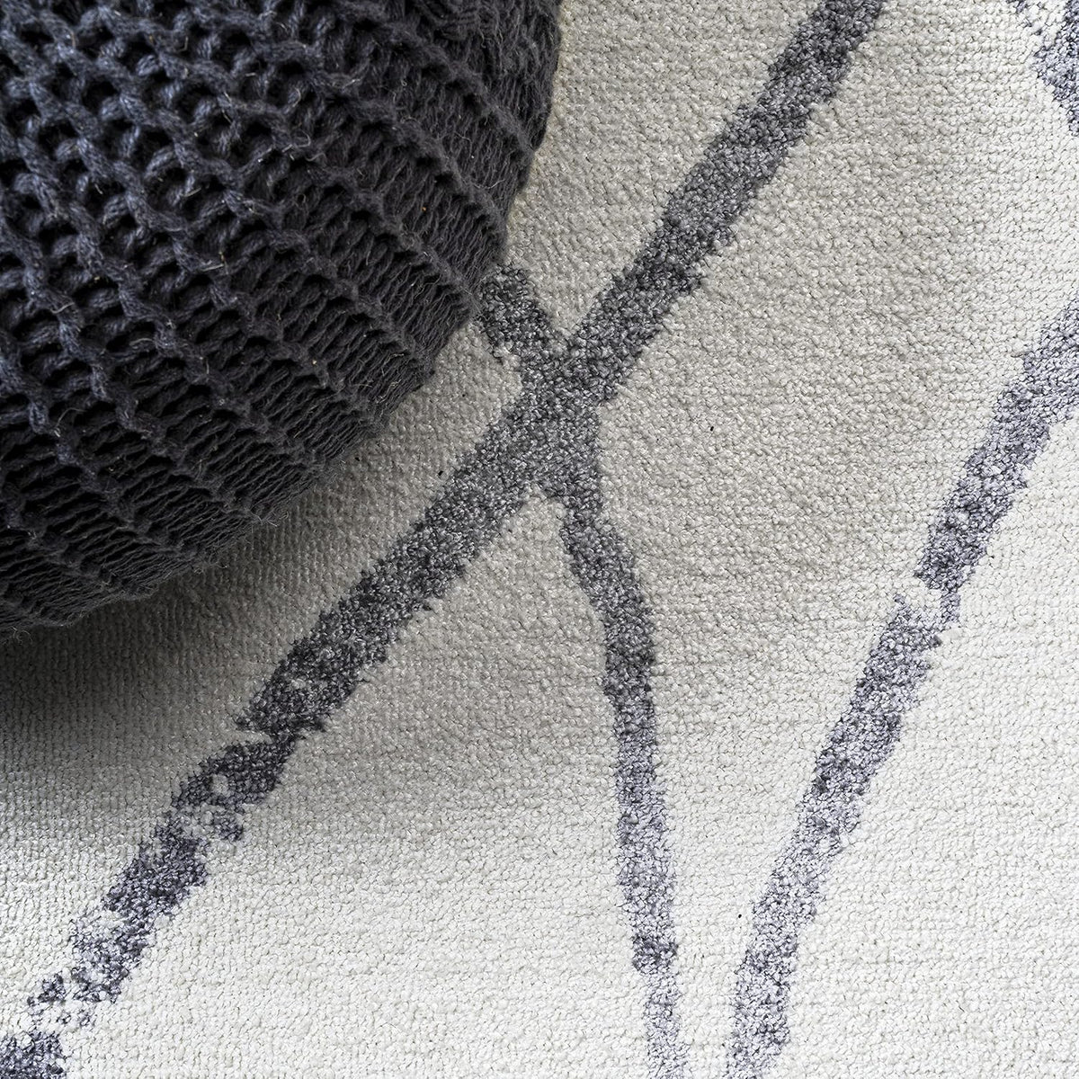 8x10 Ivory Gray Moroccan Trellis Rug