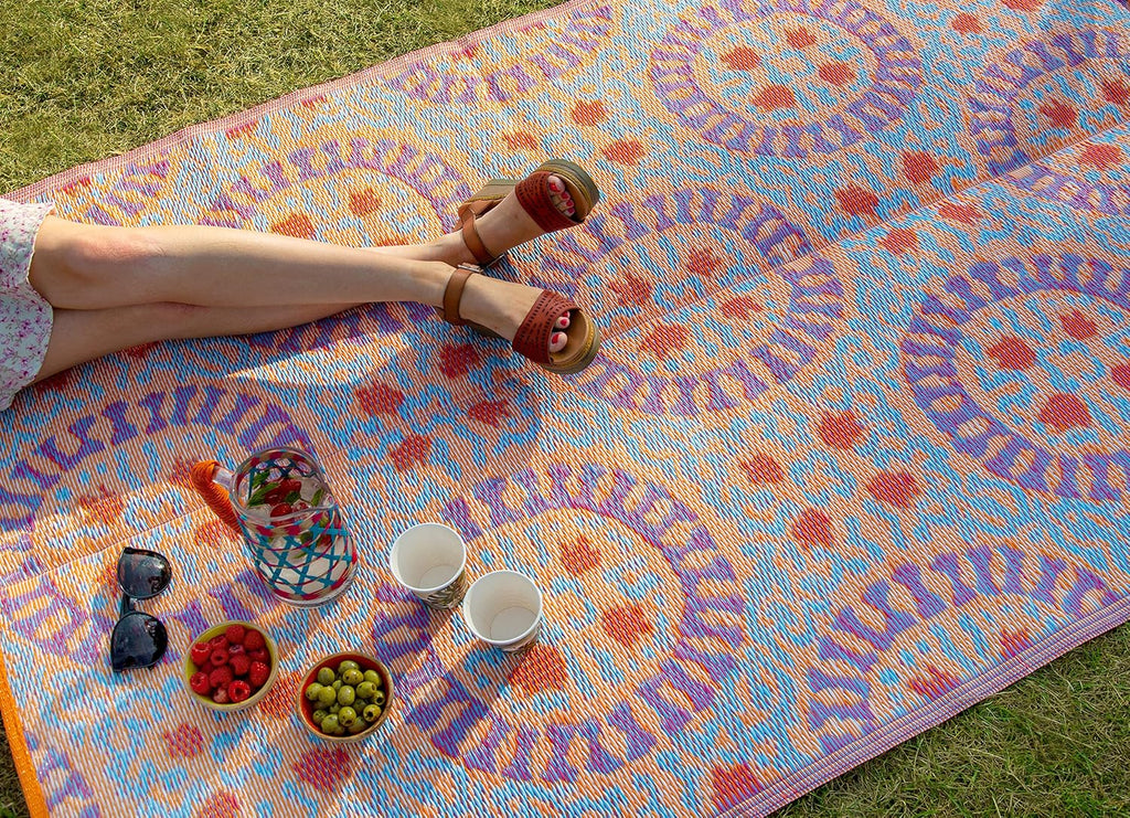 Tables Boho Waterproof Outdoor Rug